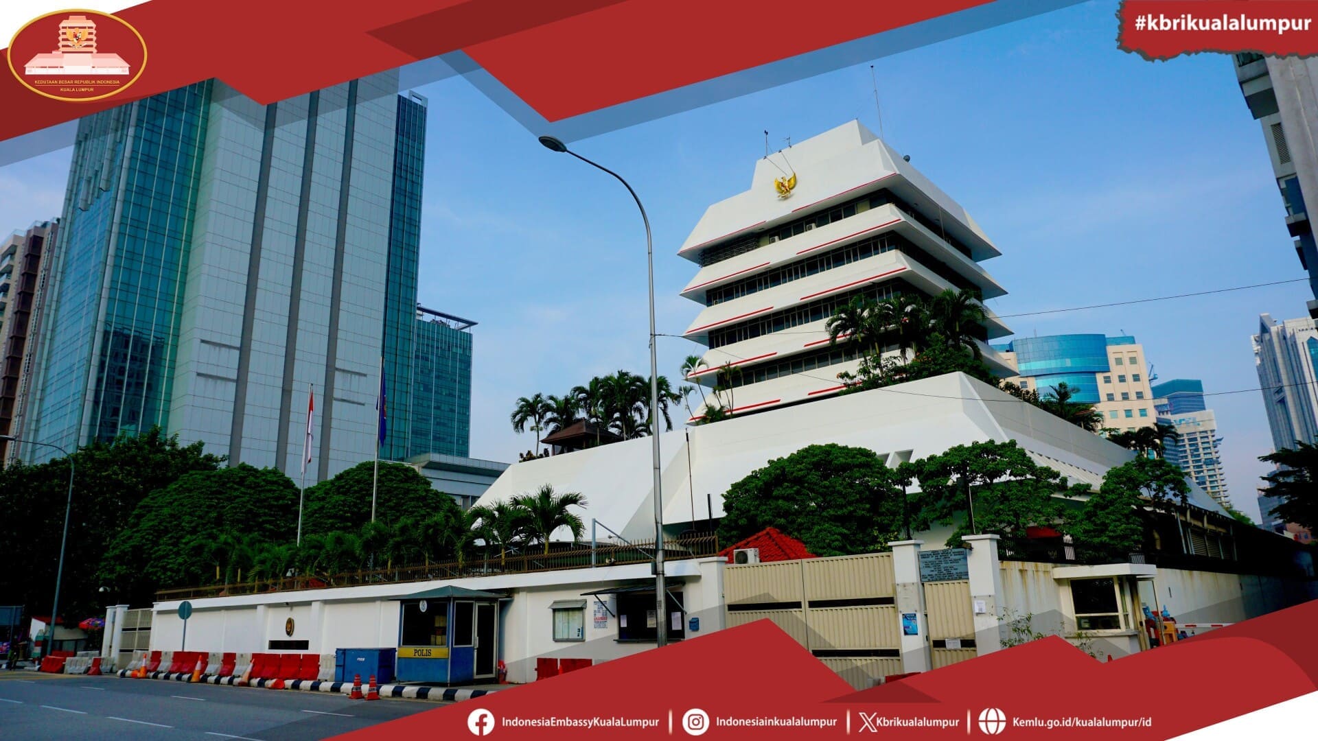 Suasana di Perkantoran KBRI Kuala Lumpur, Malaysia. (Foto: kemlu.go.id)