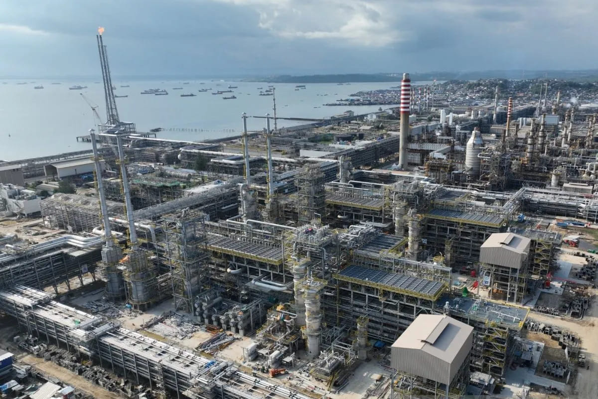 Proyek Strategis Nasional (PSN) Refinery Development Master Plan (RDMP) atau Rencana Induk Pengembangan Kilang Balikpapan, Kalimantan Timur. (ANTARA/HO-Pertamina)