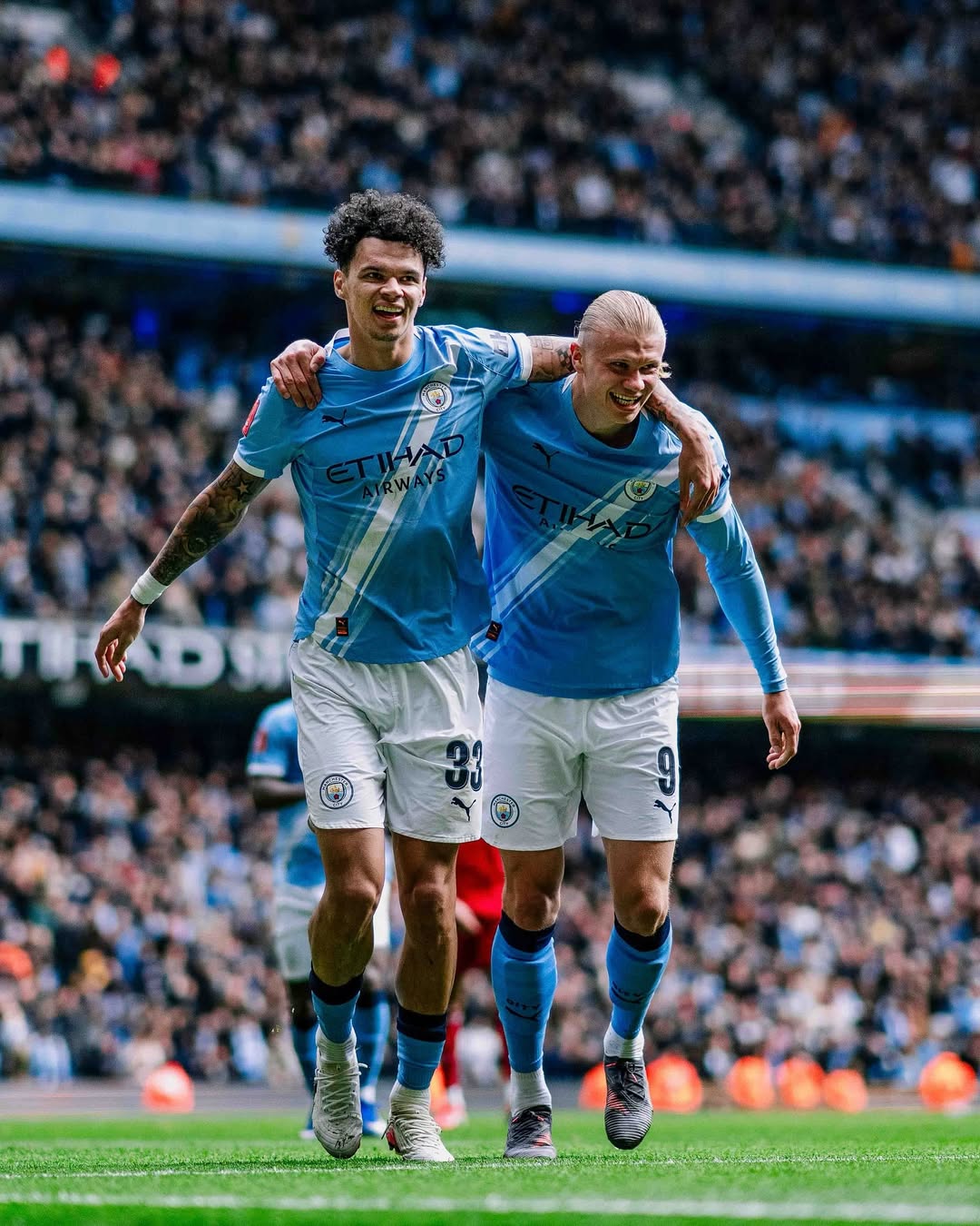 Erling Haaland Hattrik ke gawang Liverpool (Foto: IG Manchester City)